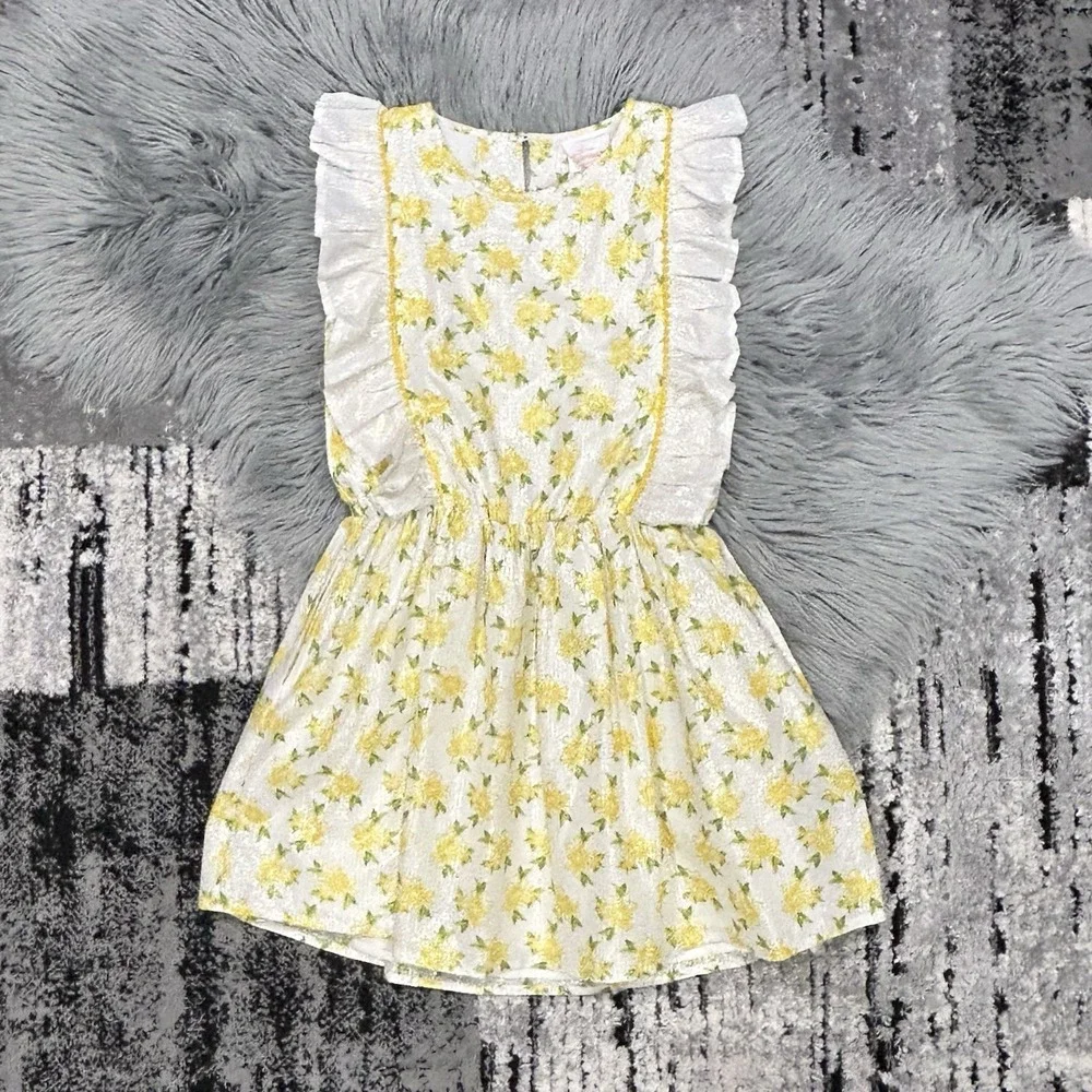 MASALA Girls Yellow Lemon Blossom Fantasia Dress Size 12Y‎ NWT